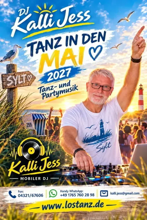 Plakat Tanz in den Mai mit DJ Kalli Jess